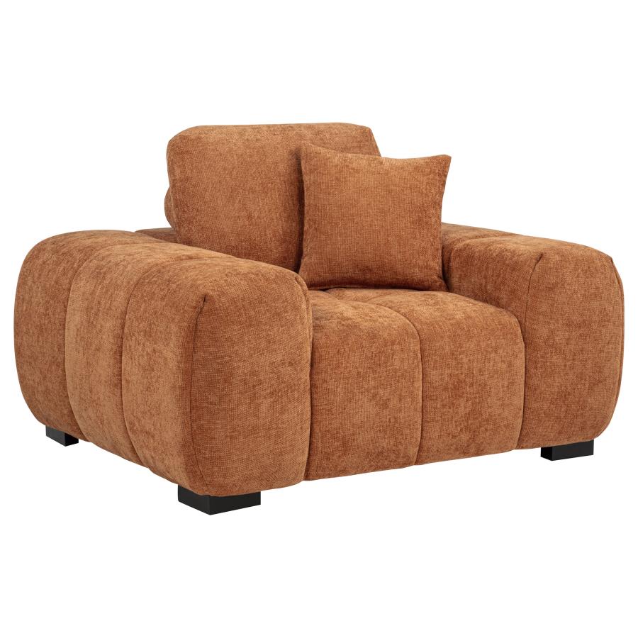 Octavia Upholstered Track Arm Accent Chair - Venini Furniture 