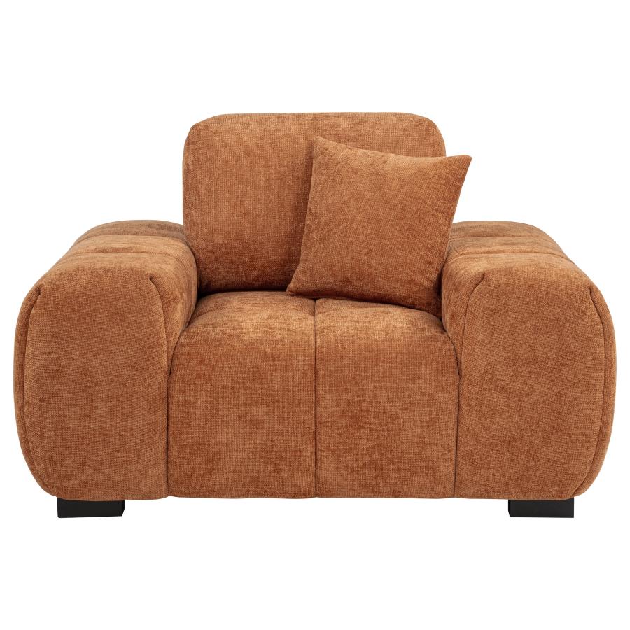 Octavia Upholstered Track Arm Accent Chair - Venini Furniture 