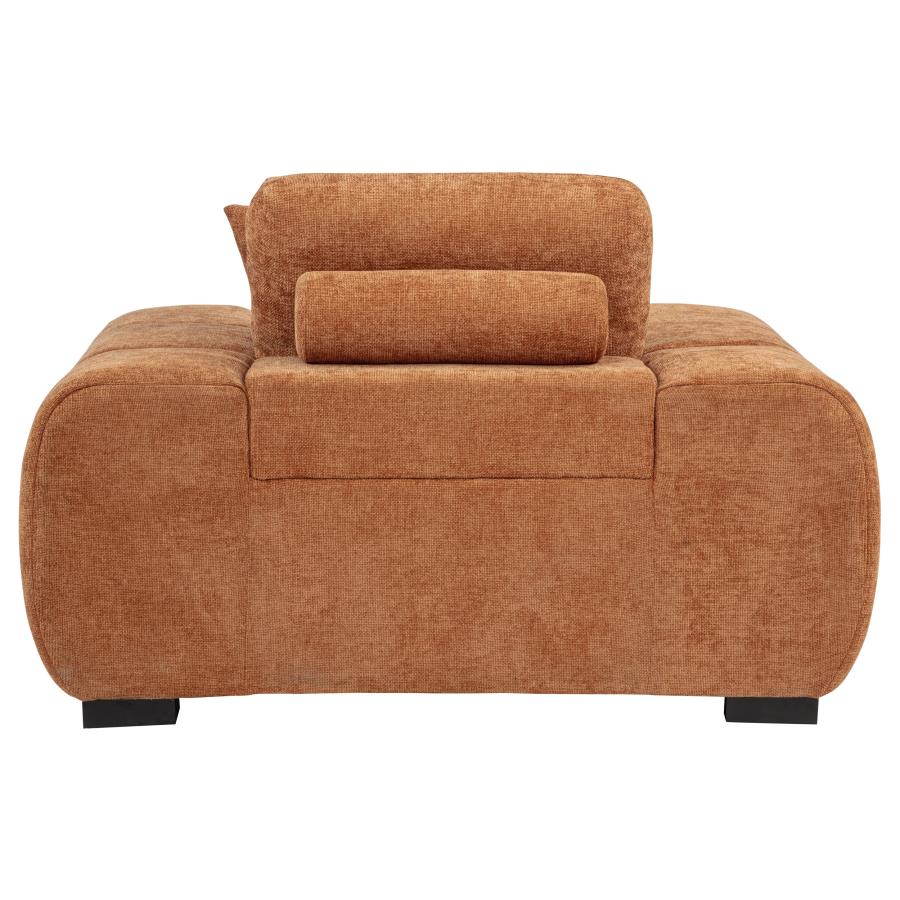 Octavia Upholstered Track Arm Accent Chair - Venini Furniture 
