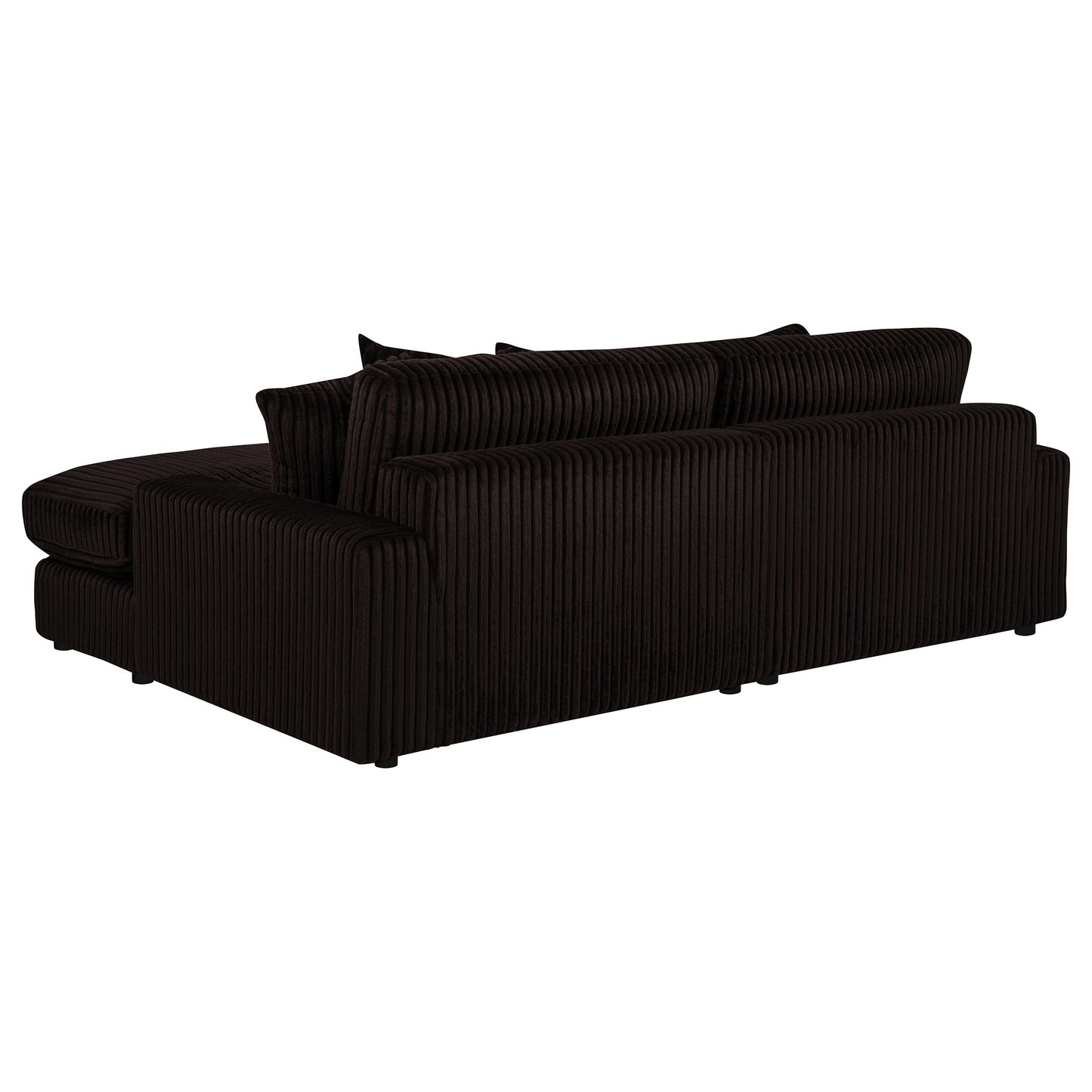 Blaine Upholstered Reversible Chaise Sectional Sofa Chocolate 509879