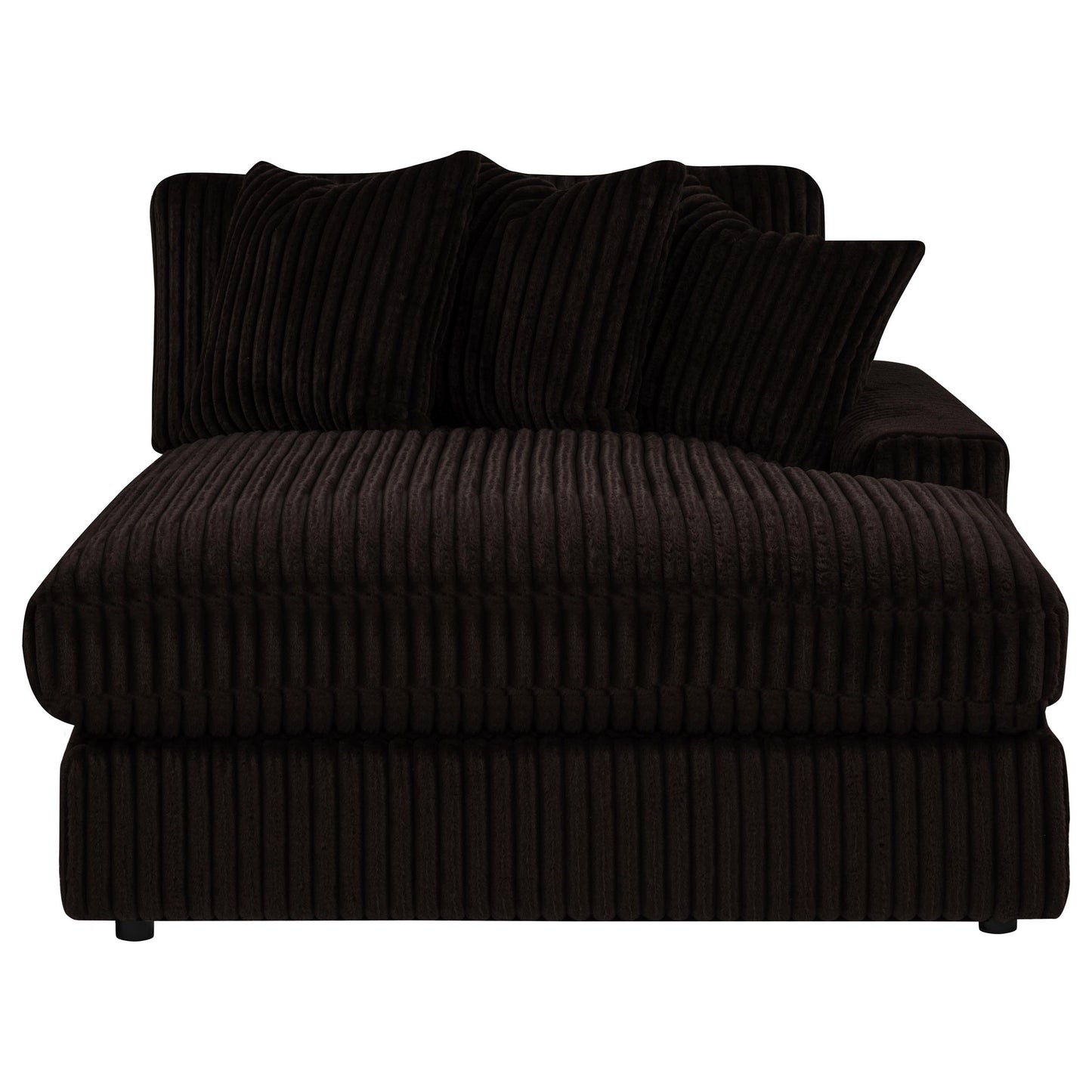 Blaine Upholstered Reversible Chaise Sectional Sofa Chocolate 509879