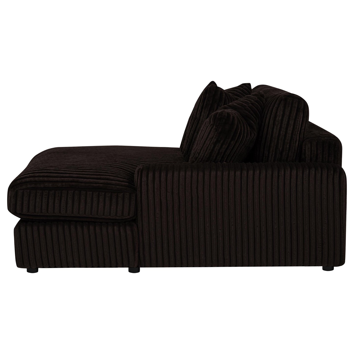 Blaine Upholstered Reversible Chaise Sectional Sofa Chocolate 509879