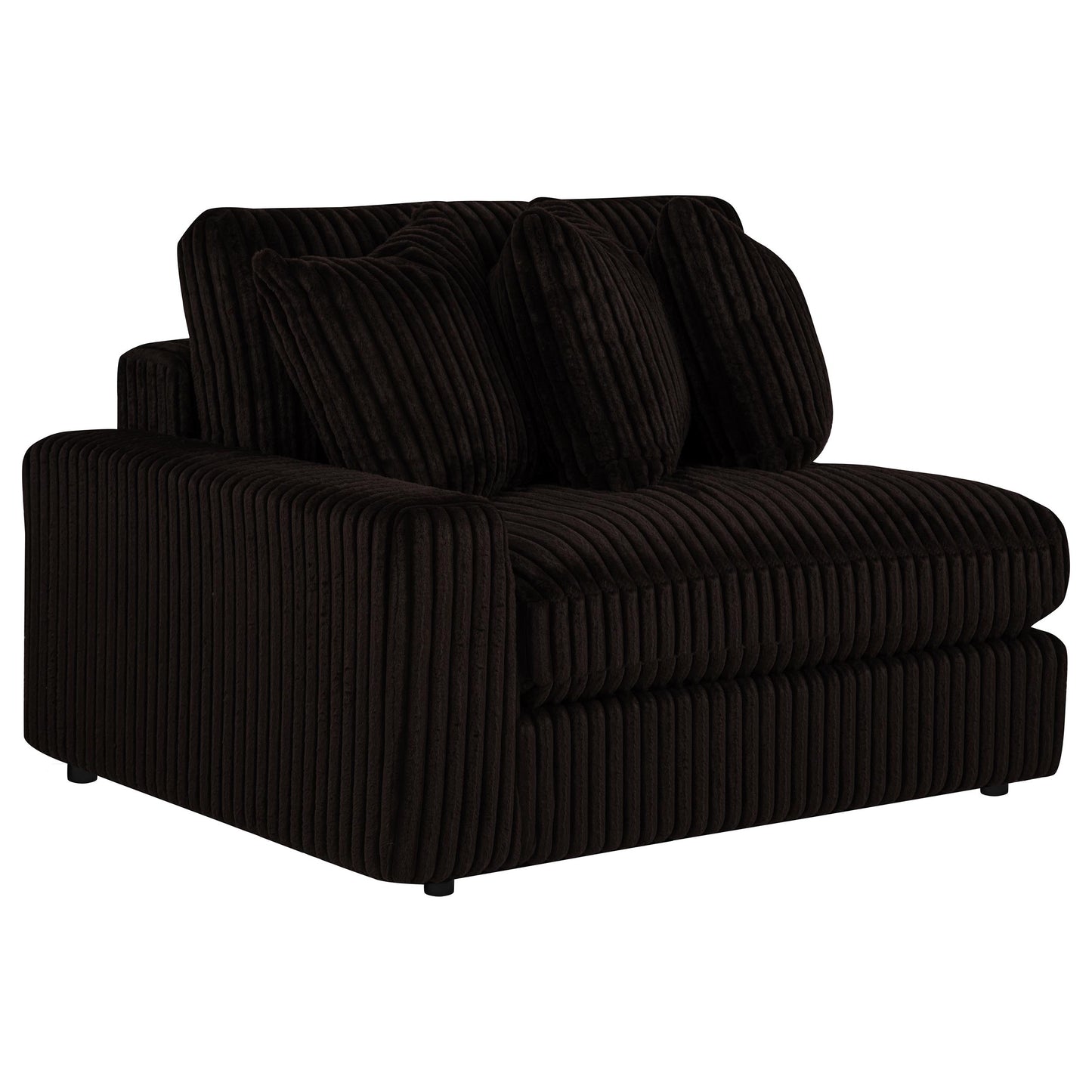 Blaine Upholstered Reversible Chaise Sectional Sofa Chocolate 509879