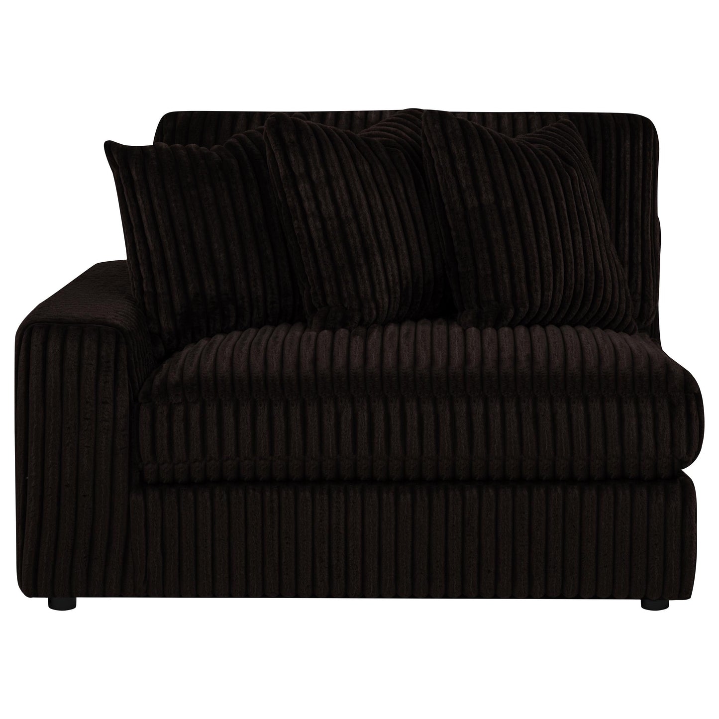 Blaine Upholstered Reversible Chaise Sectional Sofa Chocolate 509879