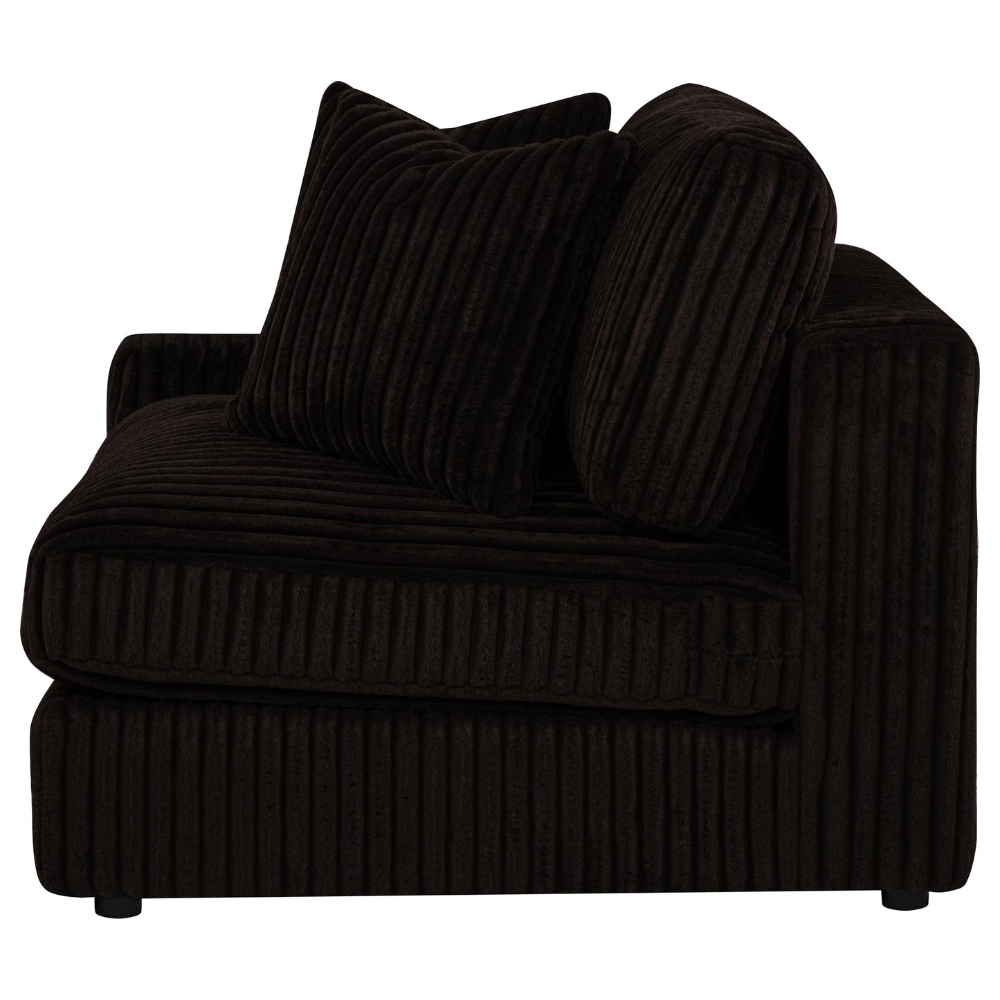 Blaine Upholstered Reversible Chaise Sectional Sofa Chocolate 509879