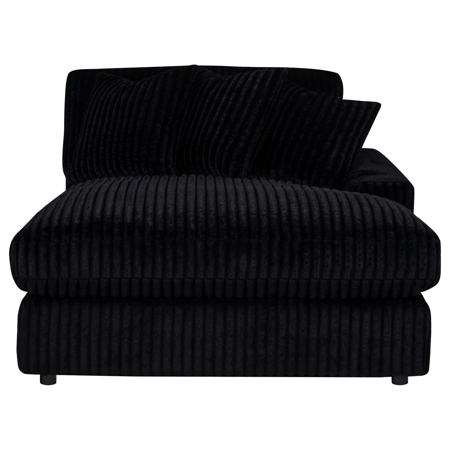 Blaine Upholstered Reversible Chaise Sectional Sofa Black 509889