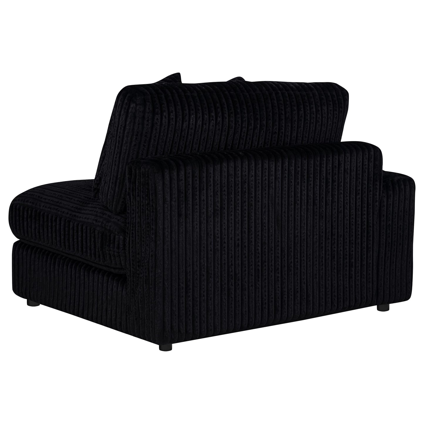 Blaine Upholstered Reversible Chaise Sectional Sofa Black 509889