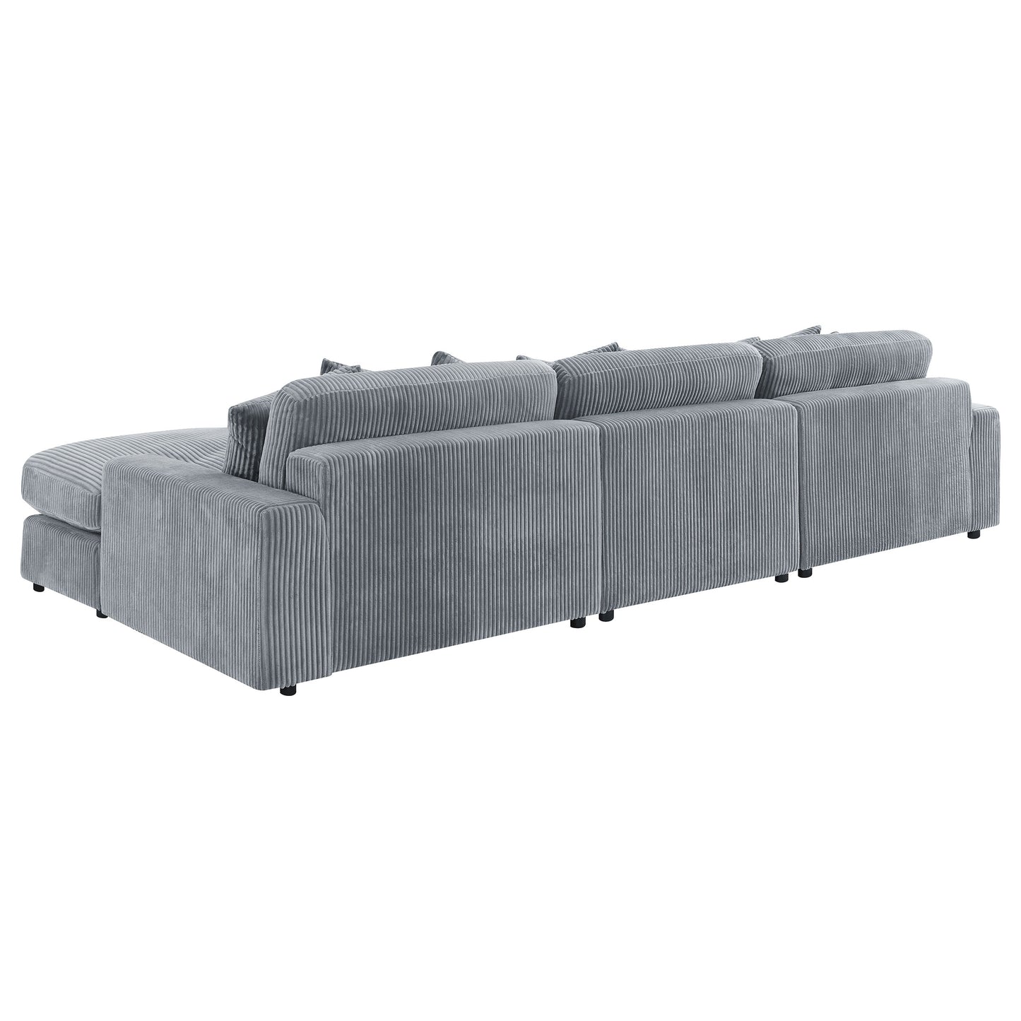 Blaine Upholstered Reversible Chaise Sectional Sofa Fog 509900-SET