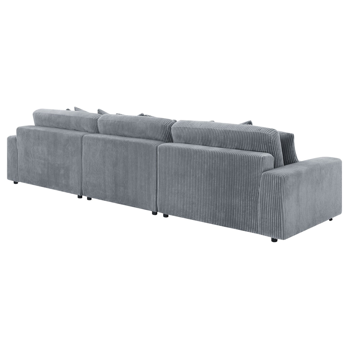 Blaine Upholstered Reversible Chaise Sectional Sofa Fog 509900-SET