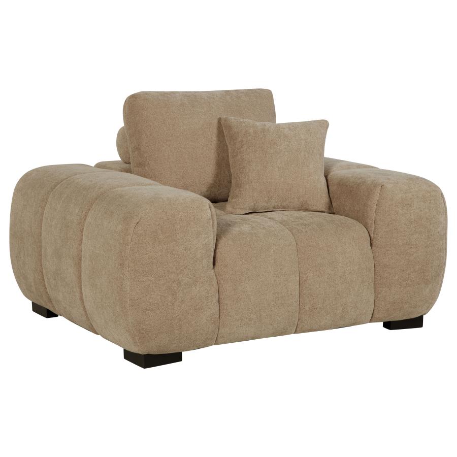 Octavia Upholstered Track Arm Accent Chair - Venini Furniture 