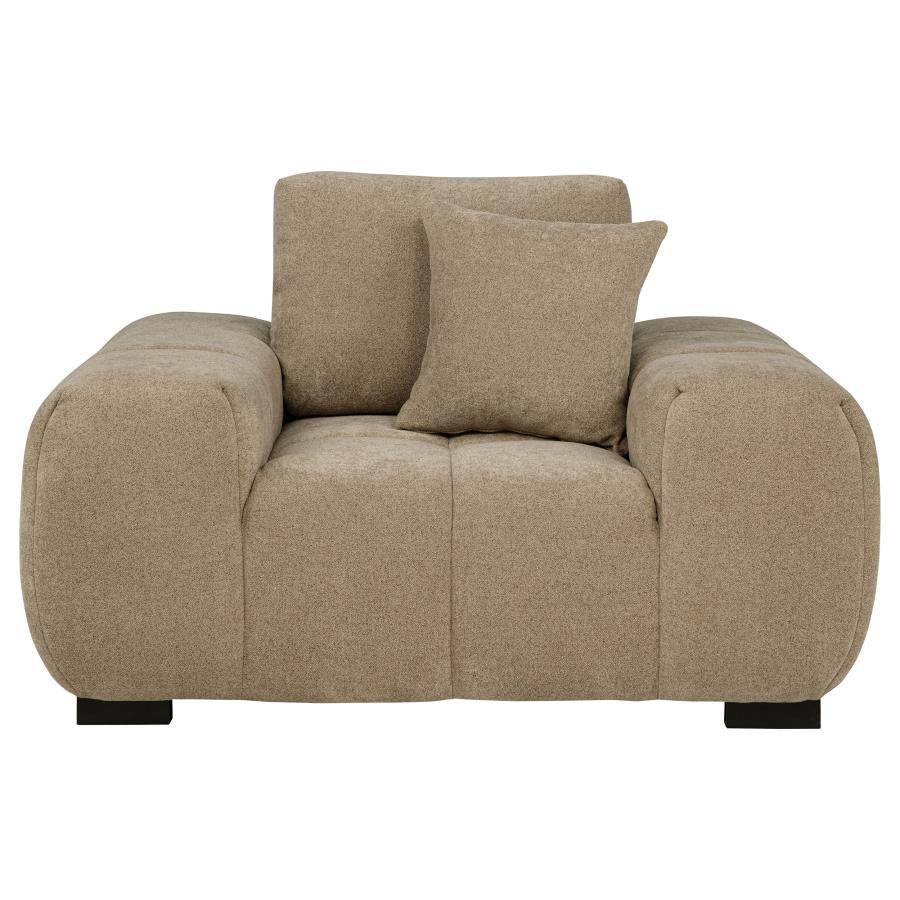 Octavia Upholstered Track Arm Accent Chair - Venini Furniture 