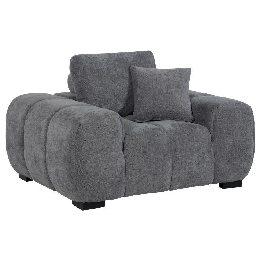 Octavia Upholstered Track Arm Accent Chair - Venini Furniture 