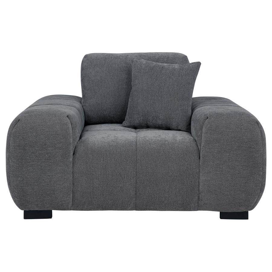 Octavia Upholstered Track Arm Accent Chair - Venini Furniture 