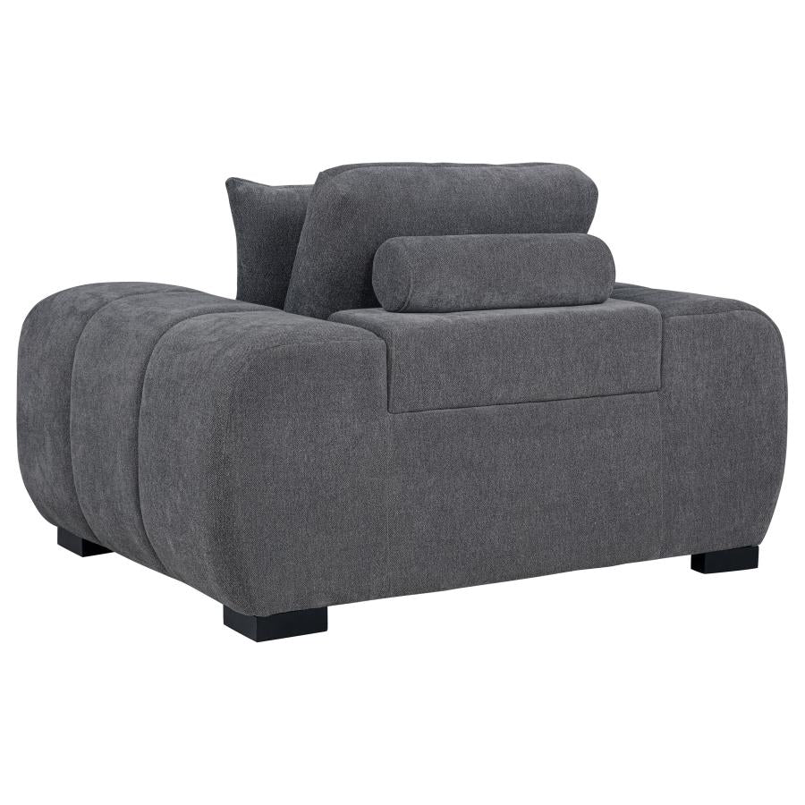 Octavia Upholstered Track Arm Accent Chair - Venini Furniture 