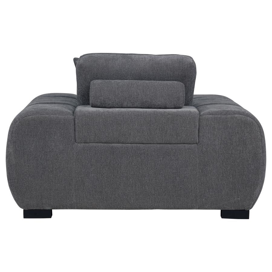 Octavia Upholstered Track Arm Accent Chair - Venini Furniture 
