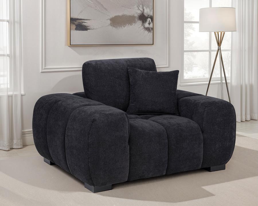 Octavia Upholstered Track Arm Accent Chair - Venini Furniture 
