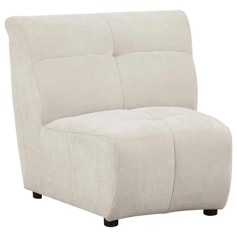 Charlotte 5 OR 8 piece Upholstered Modular Sectional Sofa Ivory - Venini Furniture 