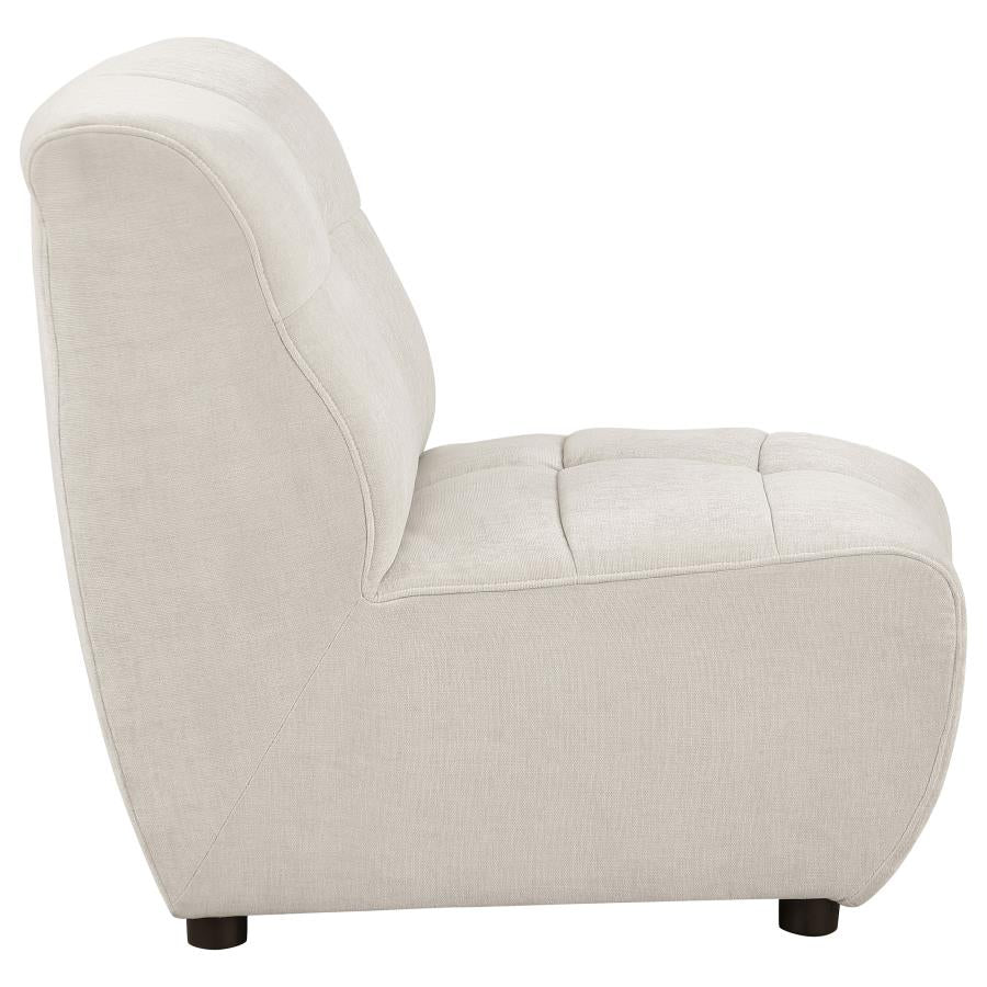 Charlotte 5 OR 8 piece Upholstered Modular Sectional Sofa Ivory - Venini Furniture 