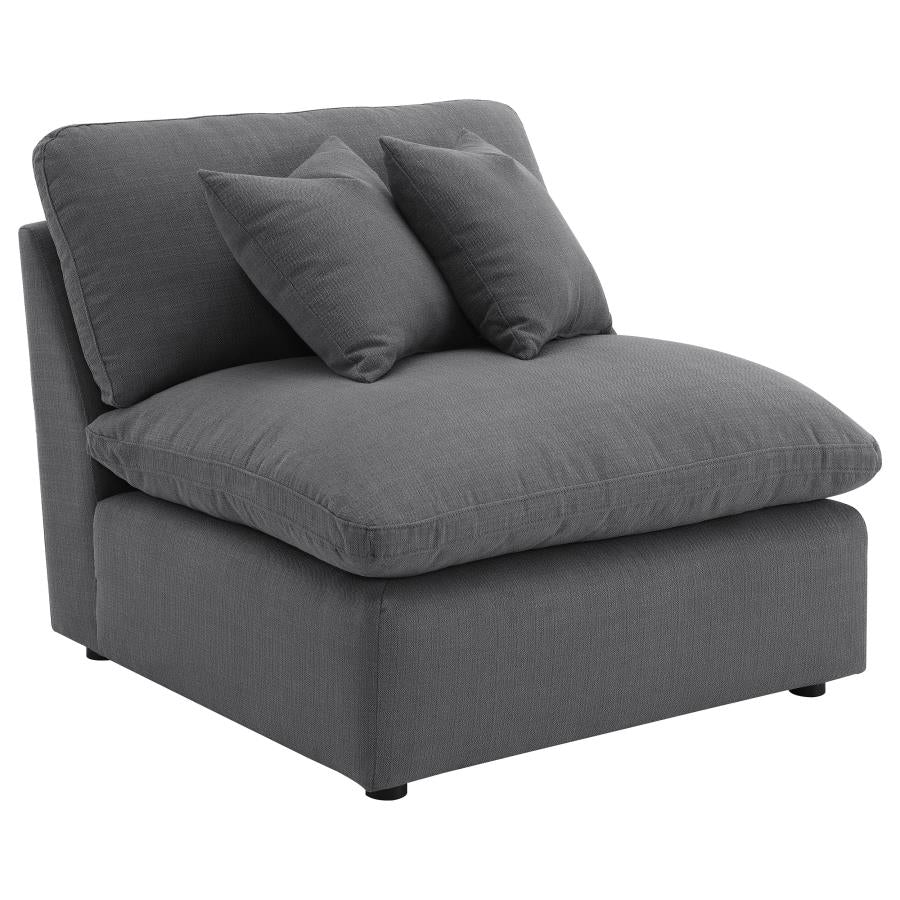 Hobson Upholstered Modular Sectional Sofa Charcoal - Venini Furniture 