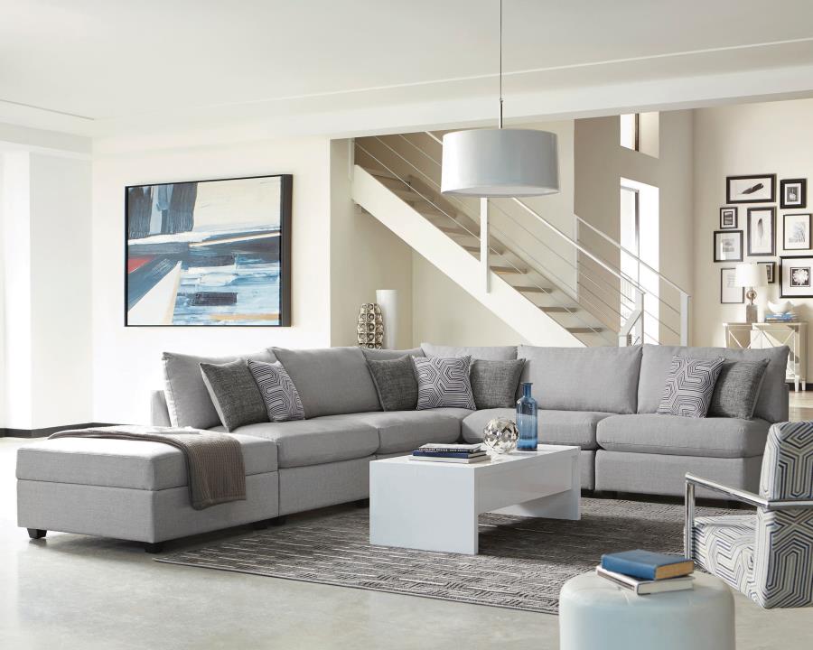 Cambria Upholstered Corner Grey 551512 - Venini Furniture 