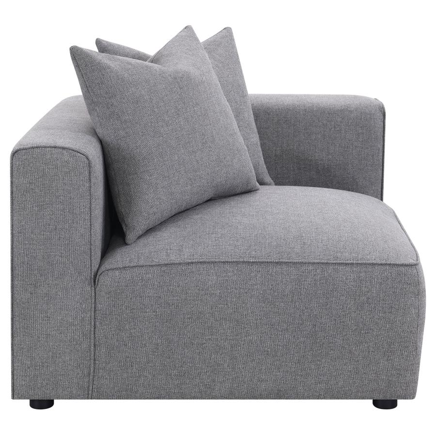 Jennifer Upholstered Corner Chair Terracotta 551592 AND Grey 551595 - Venini Furniture 