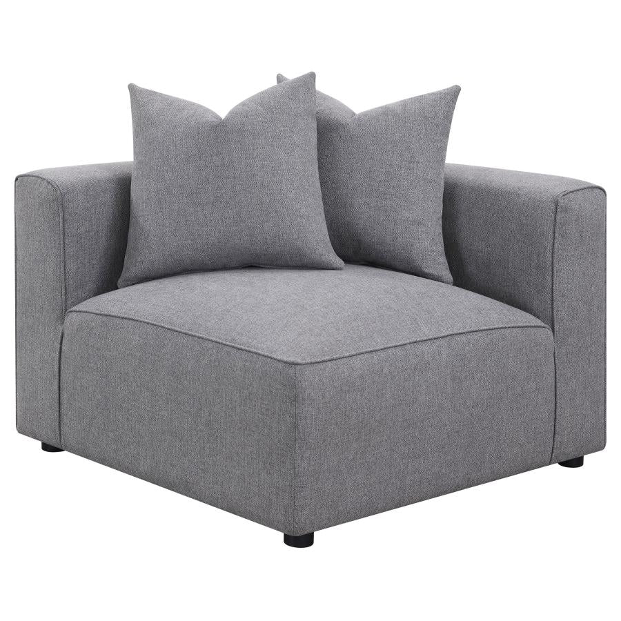 Jennifer Upholstered Corner Chair Terracotta 551592 AND Grey 551595 - Venini Furniture 