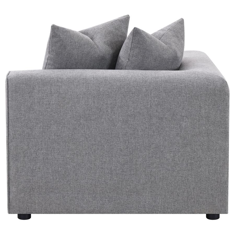 Jennifer Upholstered Corner Chair Terracotta 551592 AND Grey 551595 - Venini Furniture 