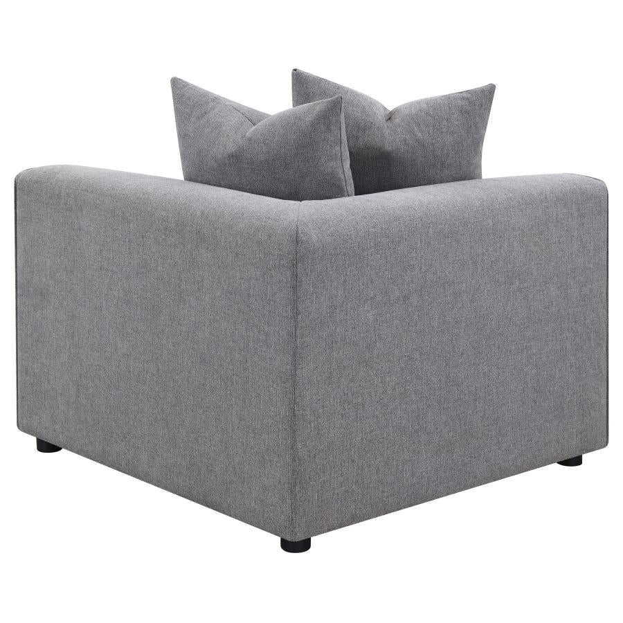 Jennifer Upholstered Corner Chair Terracotta 551592 AND Grey 551595 - Venini Furniture 