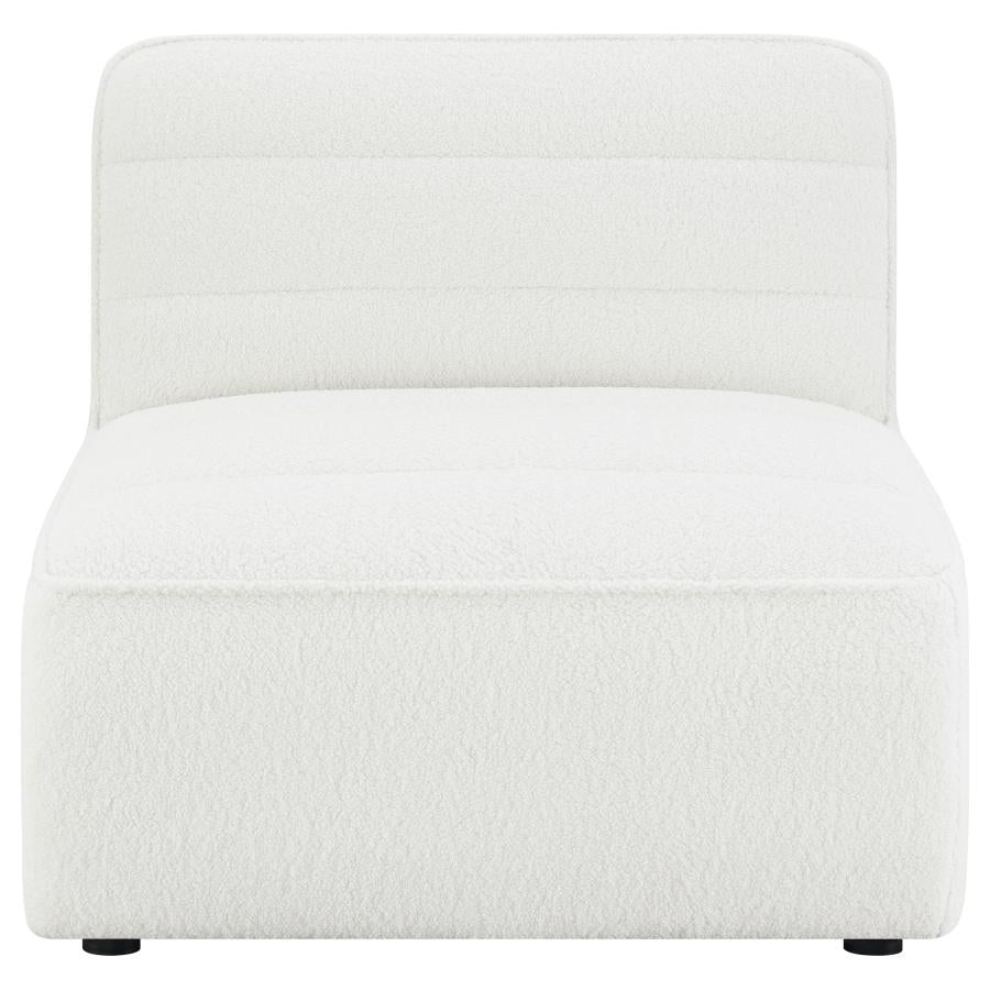 Sunny Upholstered Armless Chair Natural 551621 AND Dark Charcoal 552081 - Venini Furniture 