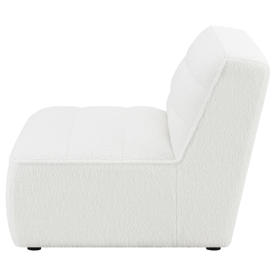 Sunny Upholstered Armless Chair Natural 551621 AND Dark Charcoal 552081 - Venini Furniture 