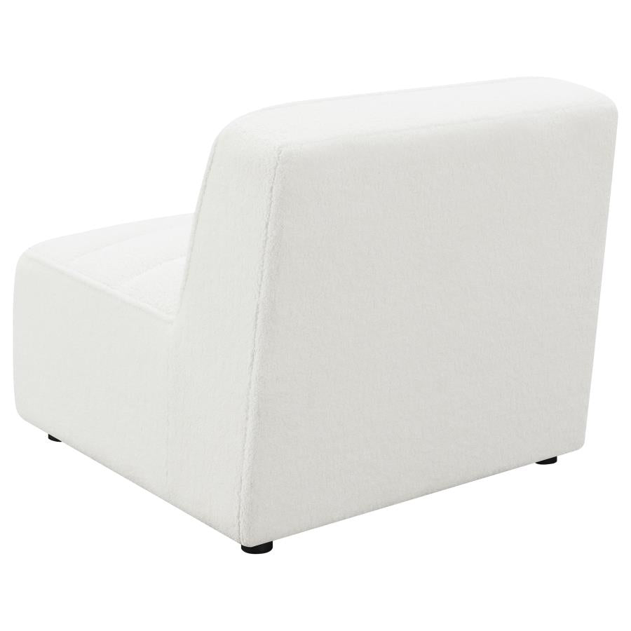 Sunny Upholstered Armless Chair Natural 551621 AND Dark Charcoal 552081 - Venini Furniture 