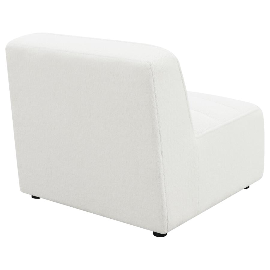 Sunny Upholstered Armless Chair Natural 551621 AND Dark Charcoal 552081 - Venini Furniture 