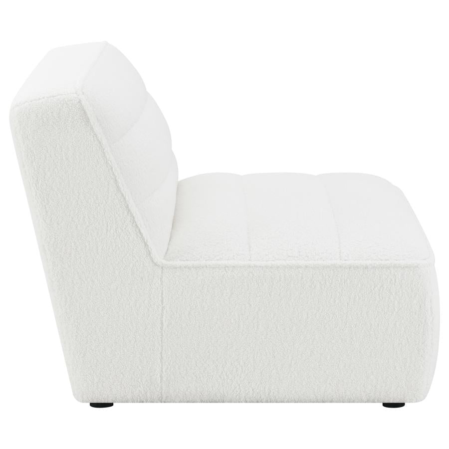 Sunny Upholstered Armless Chair Natural 551621 AND Dark Charcoal 552081 - Venini Furniture 