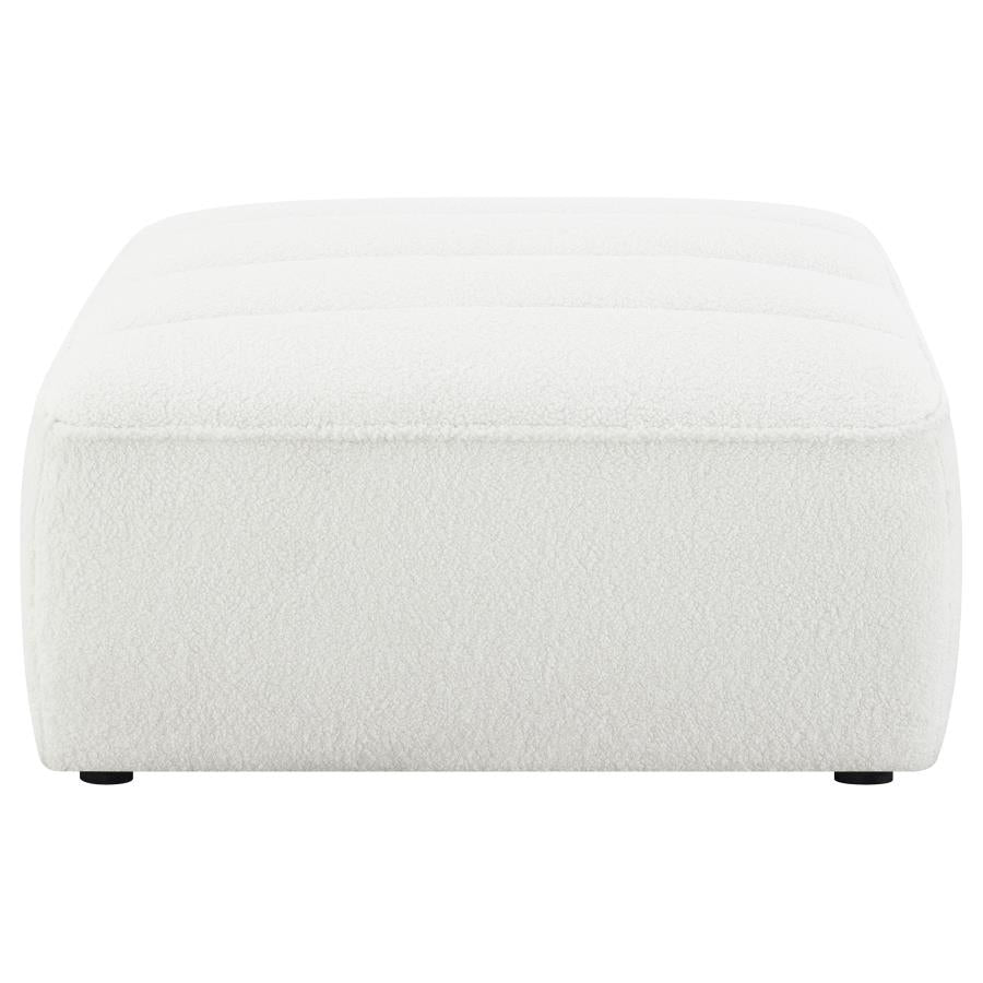 Sunny Upholstered Ottoman Chair Natural 551623 AND Dark Charcoal 552083 - Venini Furniture 