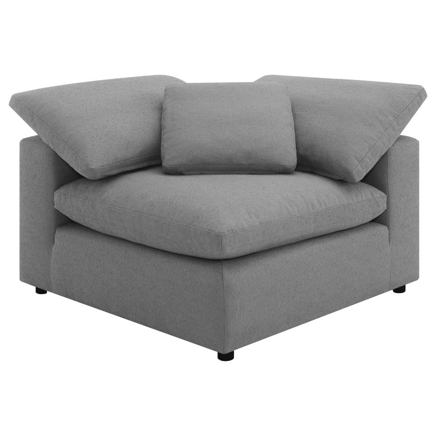 Raleigh Boucle Upholstered Modular Sectional Grey   551754-SETA - Venini Furniture 