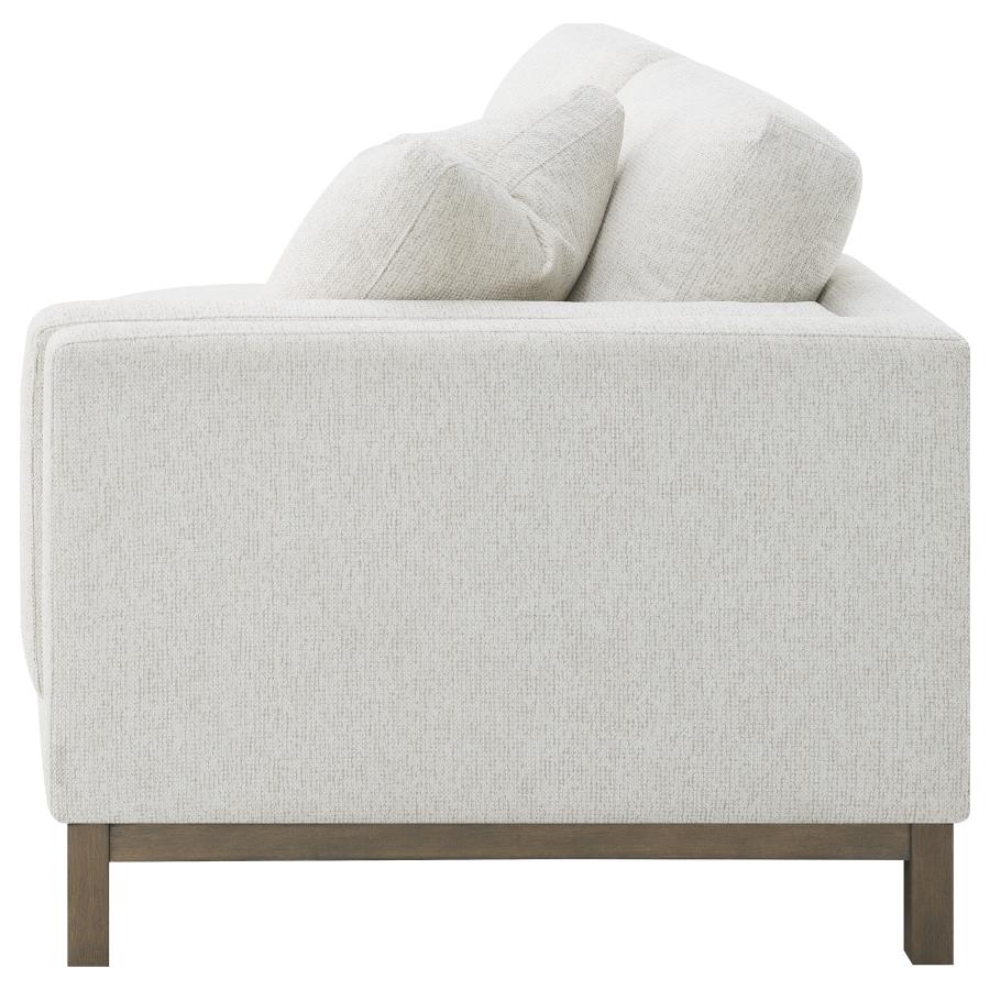 Geneva Boucle Upholstered Sectional Chaise Sofa Sand 551777 - Venini Furniture 