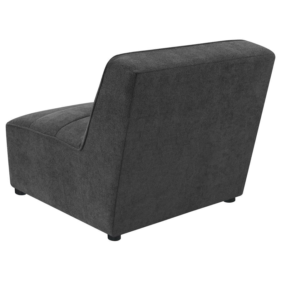 Sunny Upholstered Armless Chair Natural 551621 AND Dark Charcoal 552081 - Venini Furniture 