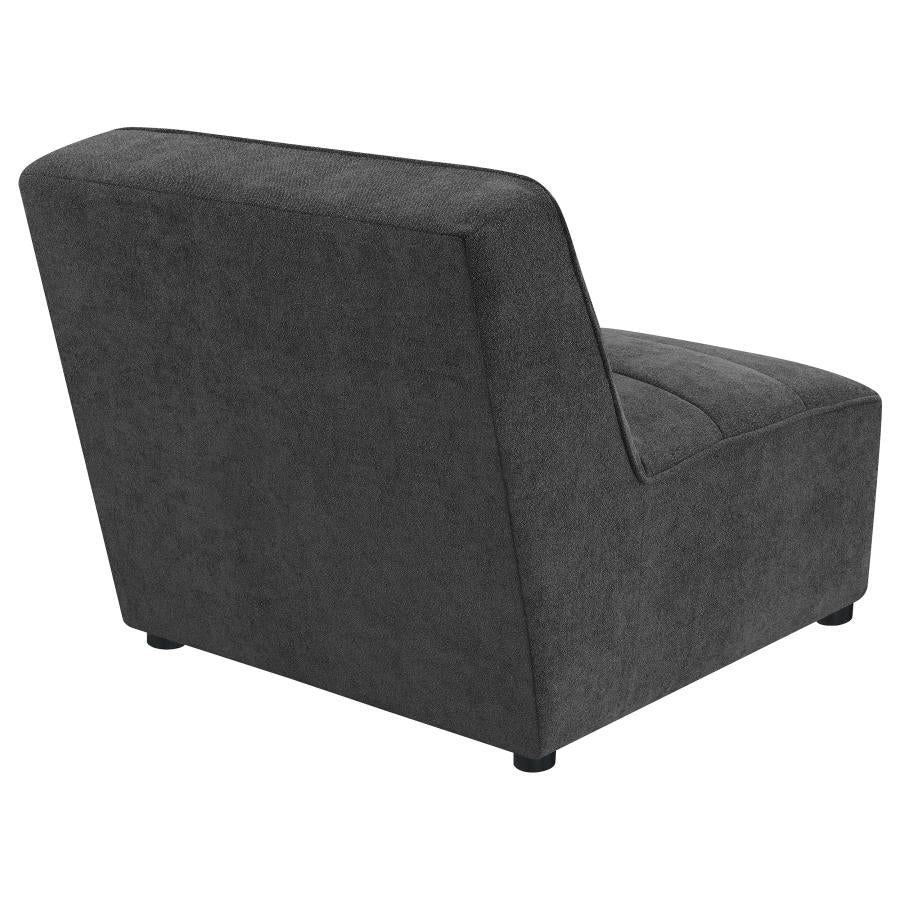 Sunny Upholstered Armless Chair Natural 551621 AND Dark Charcoal 552081 - Venini Furniture 