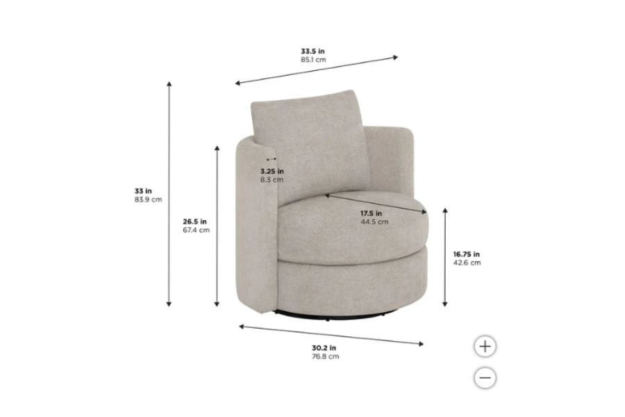 Thomasville Davos Swivel Chairs Floor Model