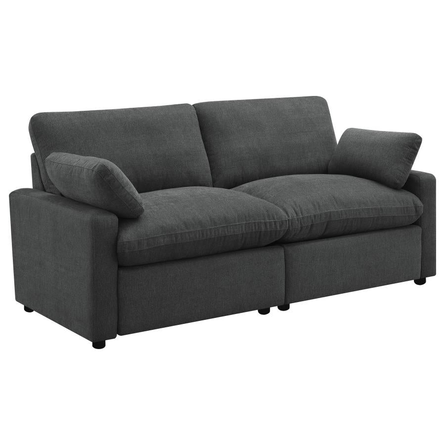 Collins Modular Power Loveseat Grey 609562P & Dark Grey 609532P - Venini Furniture 