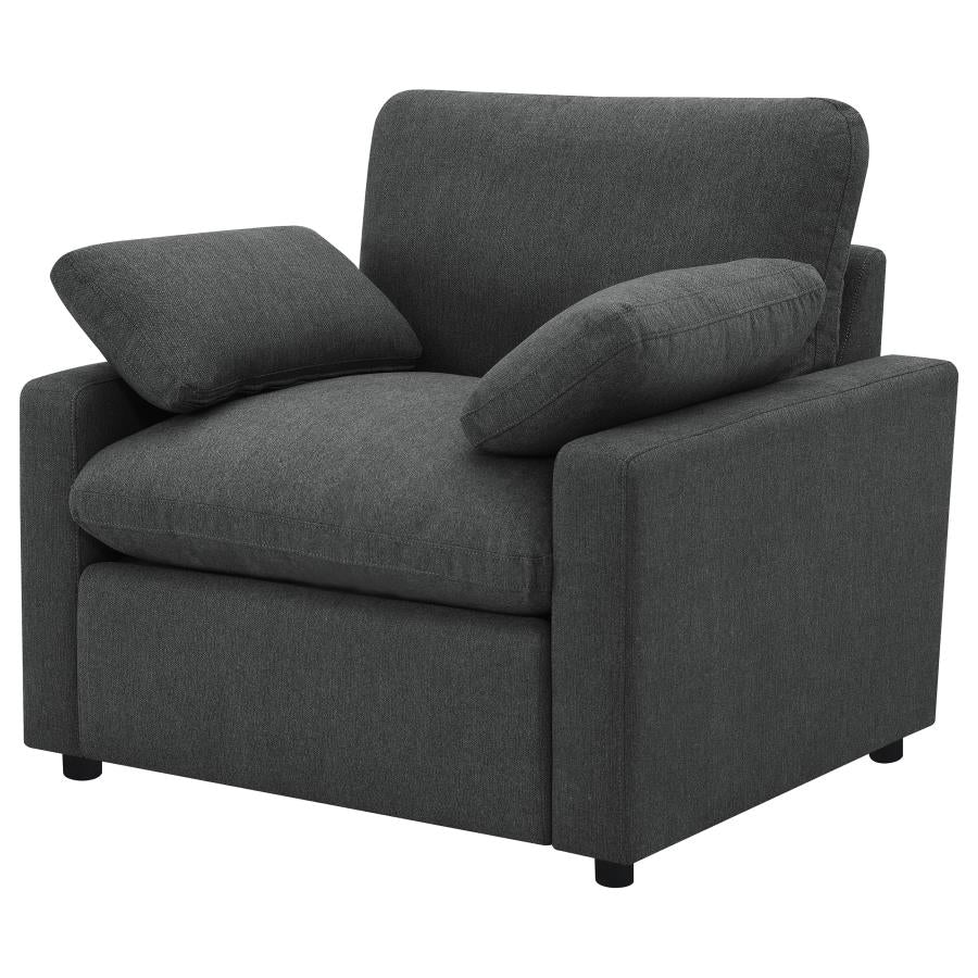 Collins Upholstered Power Recliner Chair Grey 609563P & Dark Grey 609533P - Venini Furniture 