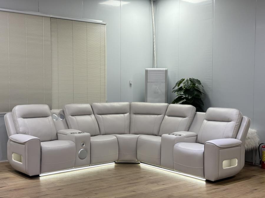 Rojas 3-Piece Dual Power Reclining L-Shaped Sectional with Bluetooth (coming soon)