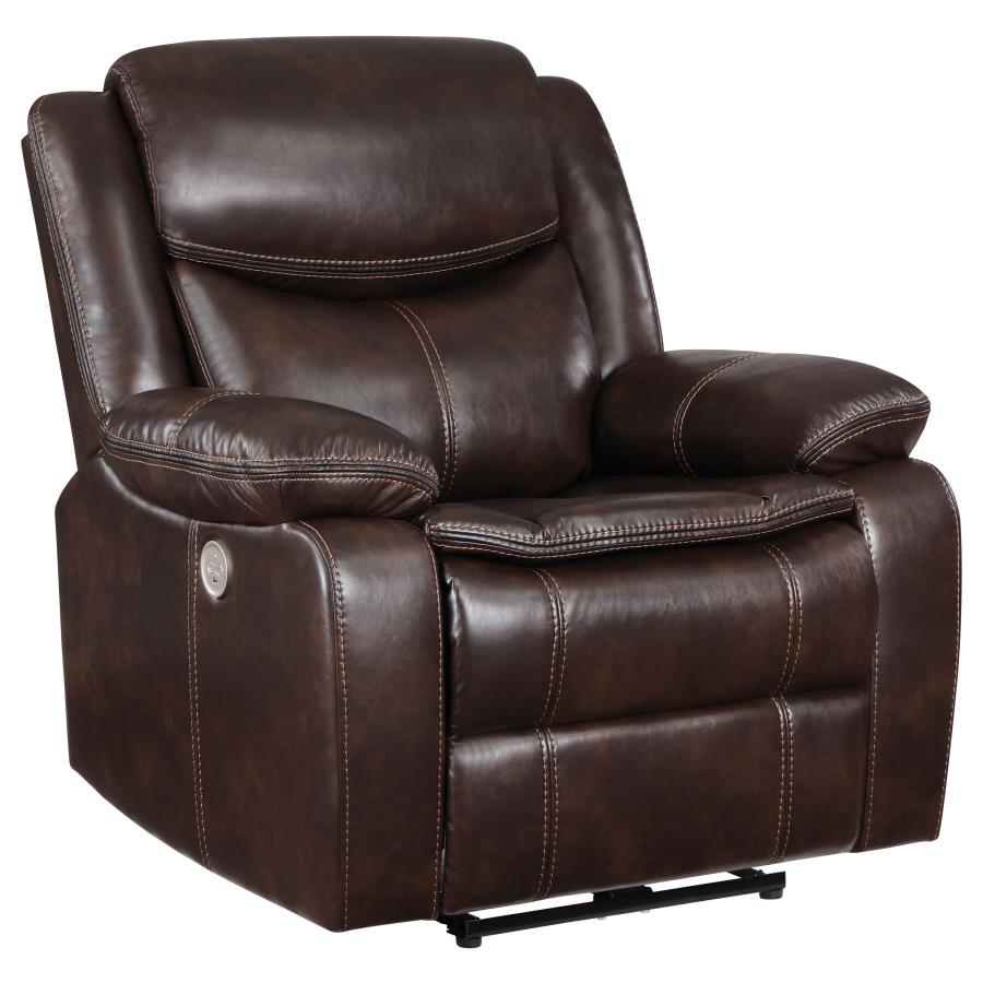 Sycamore Upholstered Power Recliner Chair - Venini Furniture 