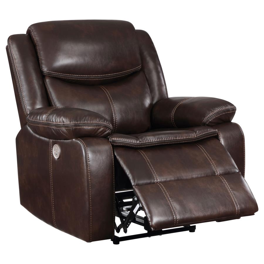 Sycamore Upholstered Power Recliner Chair - Venini Furniture 