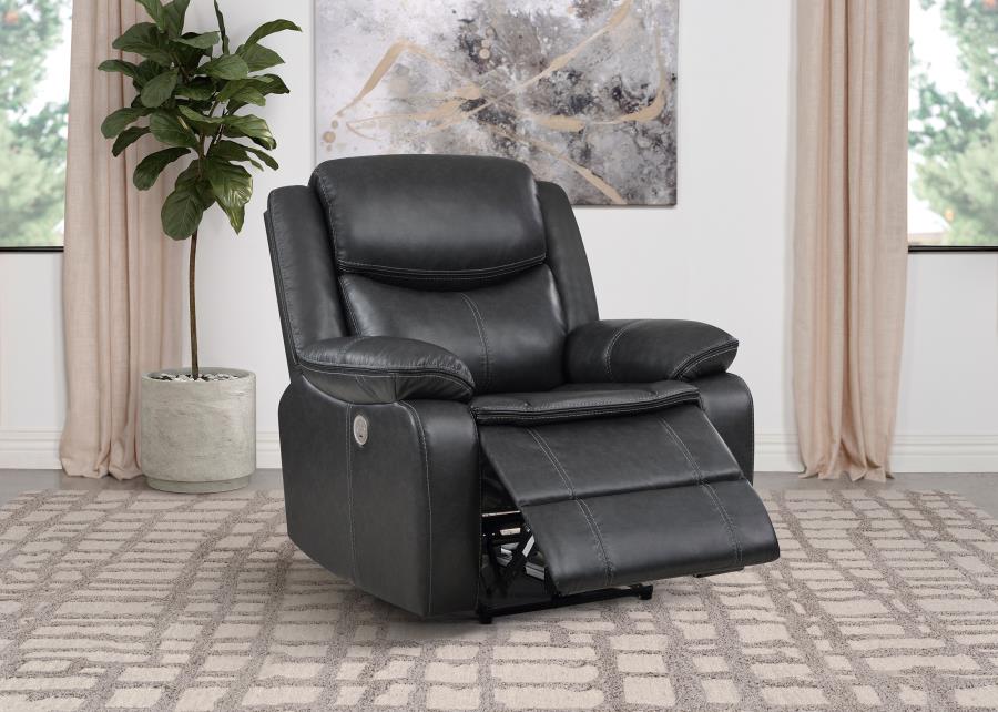 Sycamore Upholstered Power Recliner Chair - Venini Furniture 