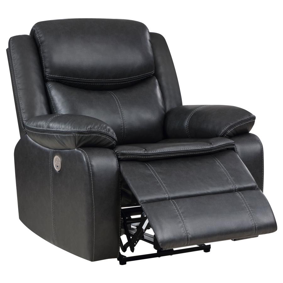 Sycamore Upholstered Power Recliner Chair - Venini Furniture 