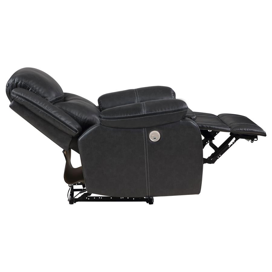 Sycamore Upholstered Power Recliner Chair - Venini Furniture 