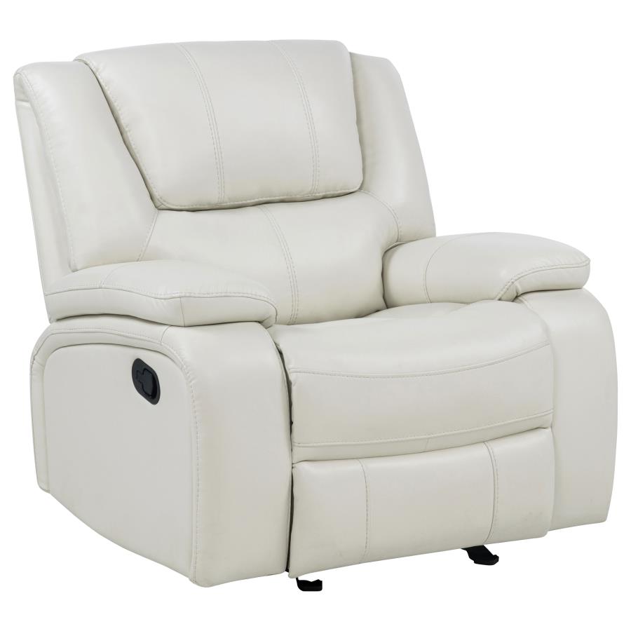 Camila Upholstered Glider Recliner Chair Black