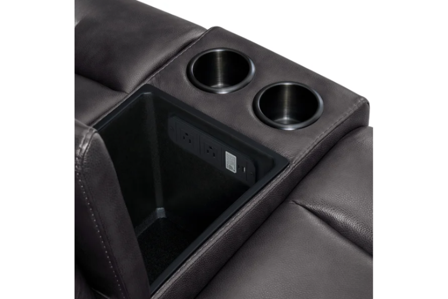 Wylder Leather Power Reclining Sectional with Power Headrests