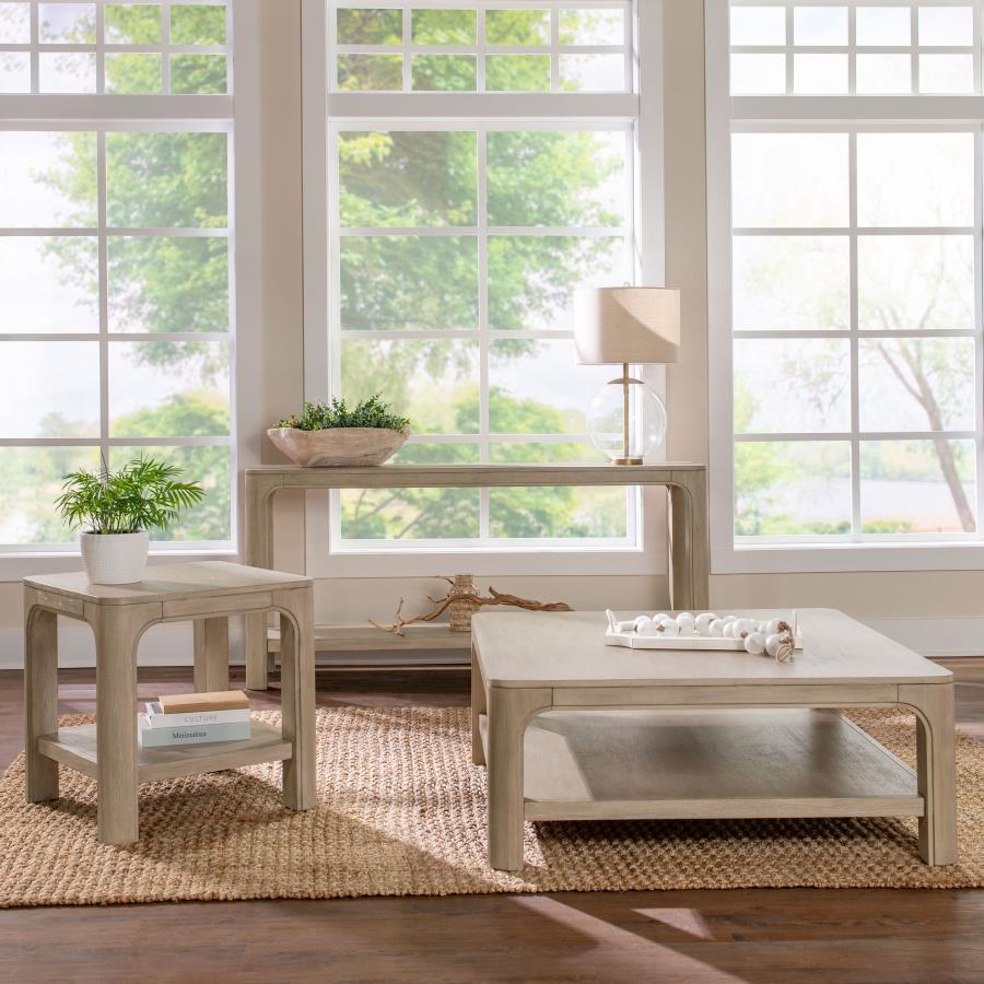 Solano 64-inch Entryway Console Sofa Table Weathered Mango 723489